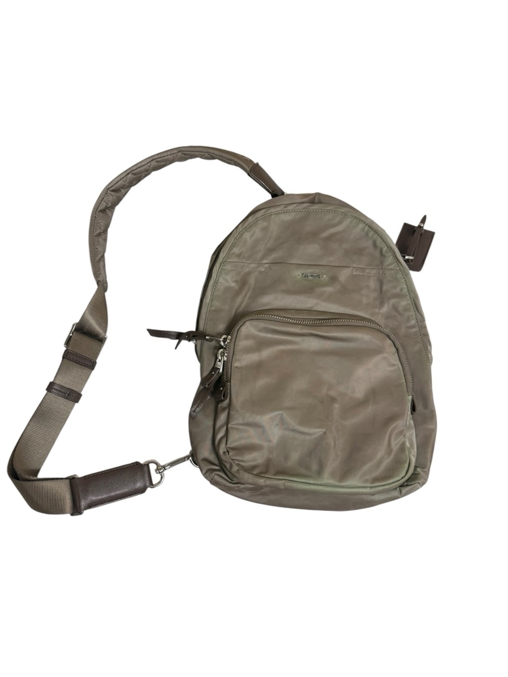 Tumi Voyager Brive Tan Nylon Sling Bag with Adjustable Strap